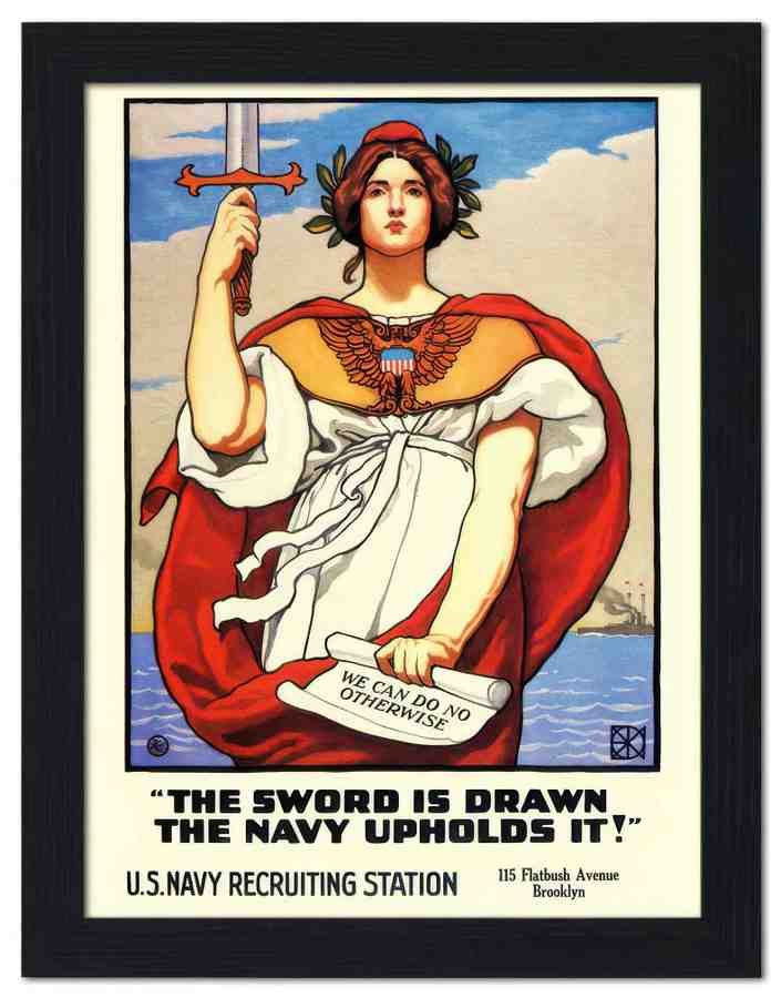 798 navy poster kenyon cox 1914 1918 2 Vintage Advert A4 Photo Print