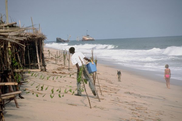 798001 Lagos Beach, Lagos, Nigeria A4 Photo Print