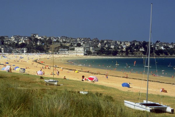 798010 Brittany, St. Cast le Guildo, Grande Plage, France A4 Photo Print