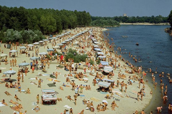 798011 Beach At Kiev, Ukraine A4 Photo Print
