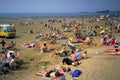798016 Sunbathers, Blackpool, Lancashire, U.K. A4 Photo Print