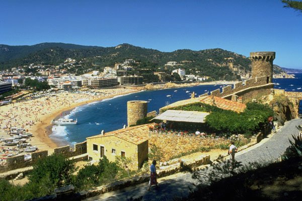 798020 Tossa De Mar, Costa Brava, Spain A4 Photo Print