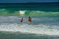 798025 Swimmer In The Surf, British Virgin Islands A4 Photo Print