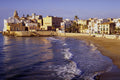 798026 Beach, Sitges, Barcelona, Spain A4 Photo Print