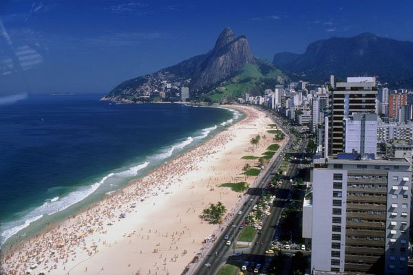 798033 Beach, Rio De Janeiro, Brazil A4 Photo Print