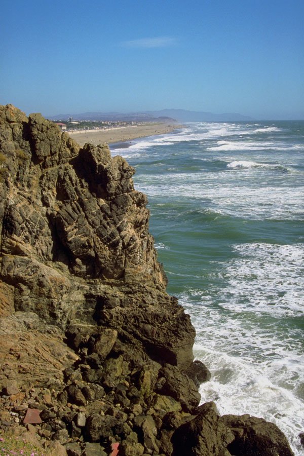 798035 Lovely View Of Ocean And Beach A4 Photo Print