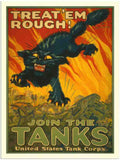 799 join the tanks 2 Vintage Advert A4 Photo Print