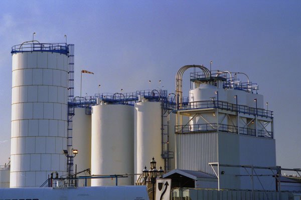 799007 Polystyrene Warehousing Silos A4 Photo Print