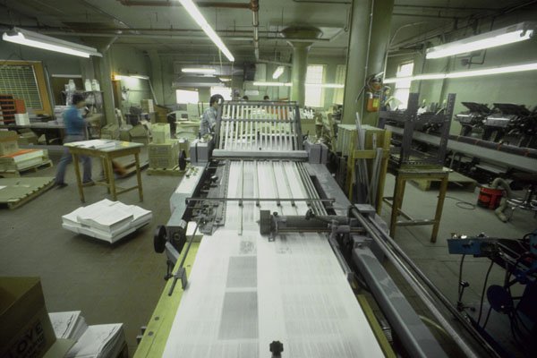 799058 Production Line In Print Shop A4 Photo Print