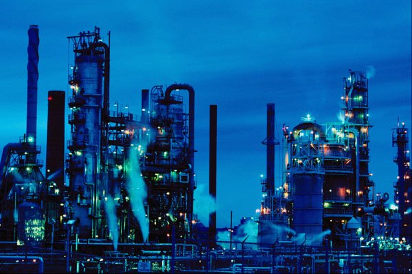799067 Oil Refinery In Dartmouth, Nova Scotia, Canada A4 Photo Print