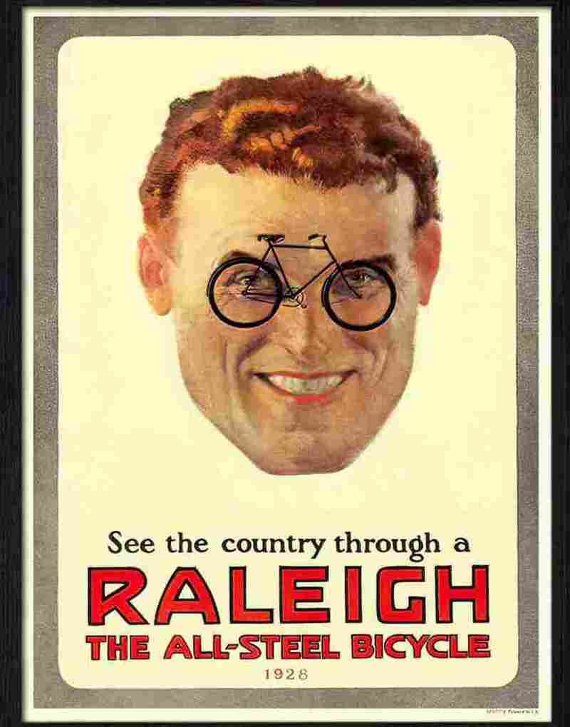 7E raleigh bicycles Advert A4 Photo Print