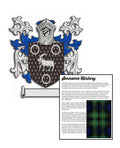 Wasmuth Surname Coat of Arms A4 Photo Print