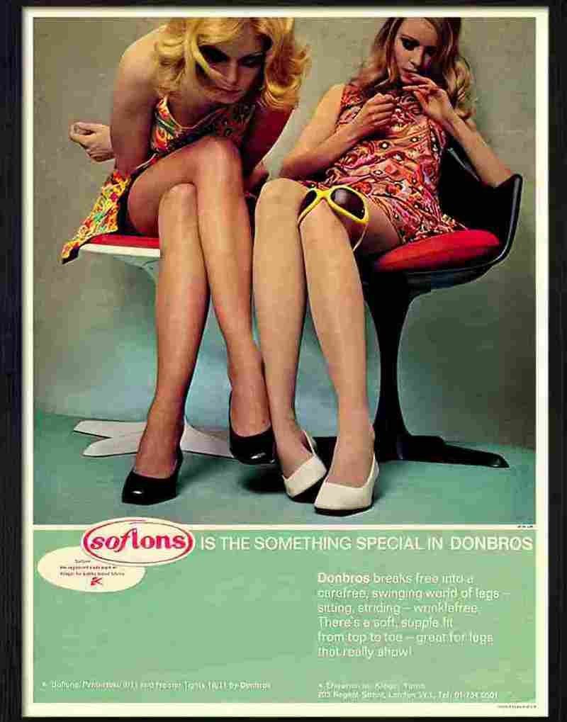 8 1960s stocking advert 2 Advert A4 Photo Print