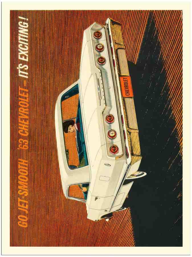 8 63 chevrolet 2 Vintage Advert A4 Photo Print
