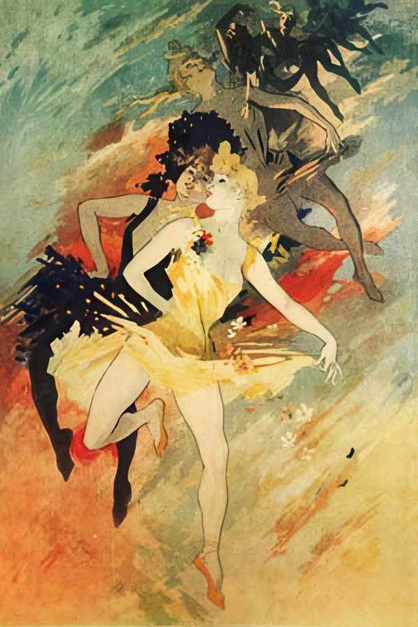 8 Cheret La Danse Vintage Advert A4 Photo Print