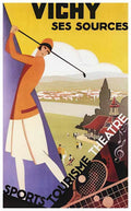 8 Golf In Vichy Vintage Advert A4 Photo Print
