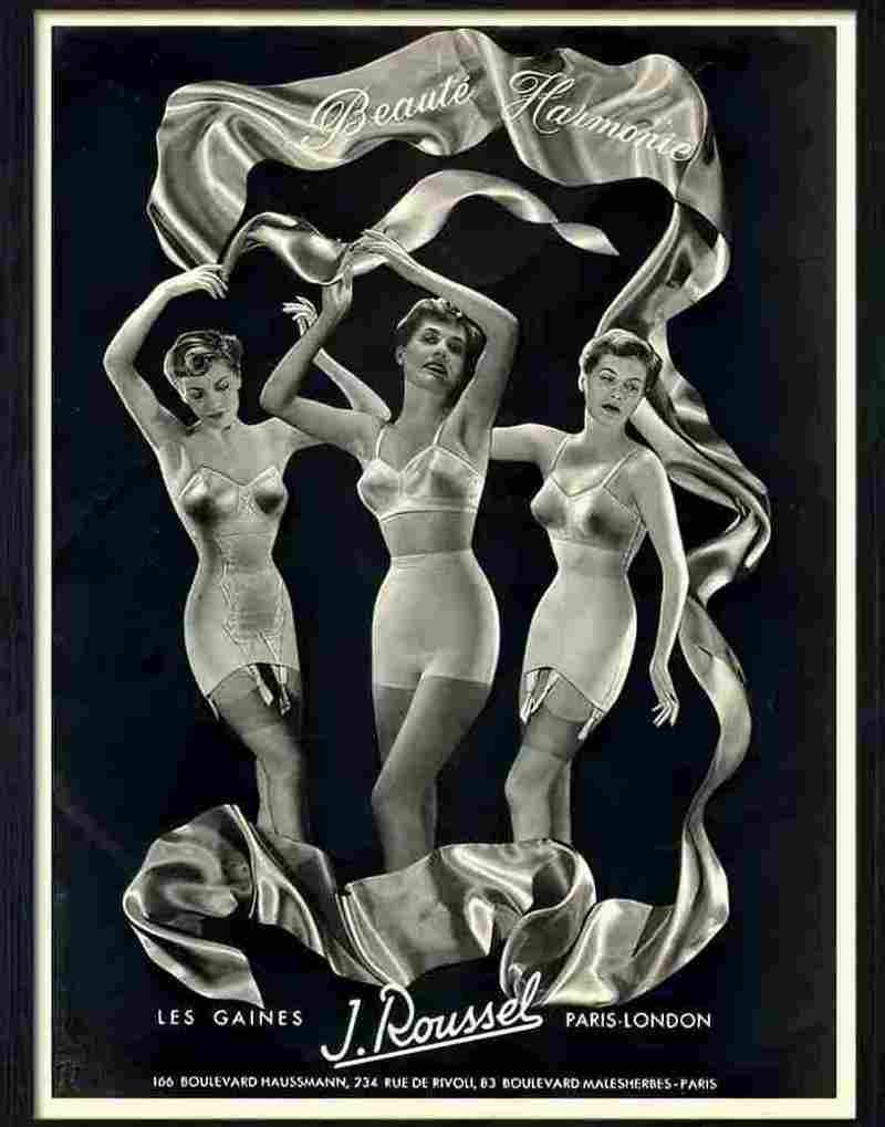 8 beaute harmonie lingerie advert 1940s 2 Advert A4 Photo Print