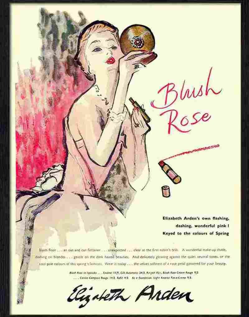 8 blush rose cosmetics advert 1949 Advert A4 Photo Print