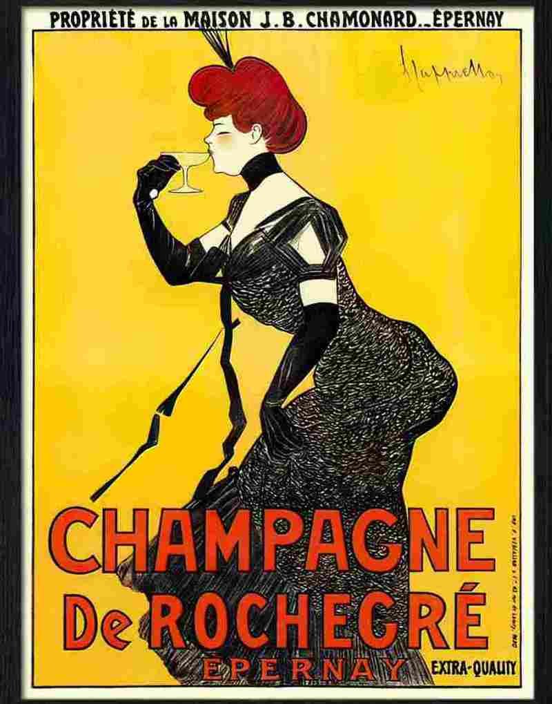 8 champagne de rochegre leonetto cappiello 1902 2 Advert A4 Photo Print