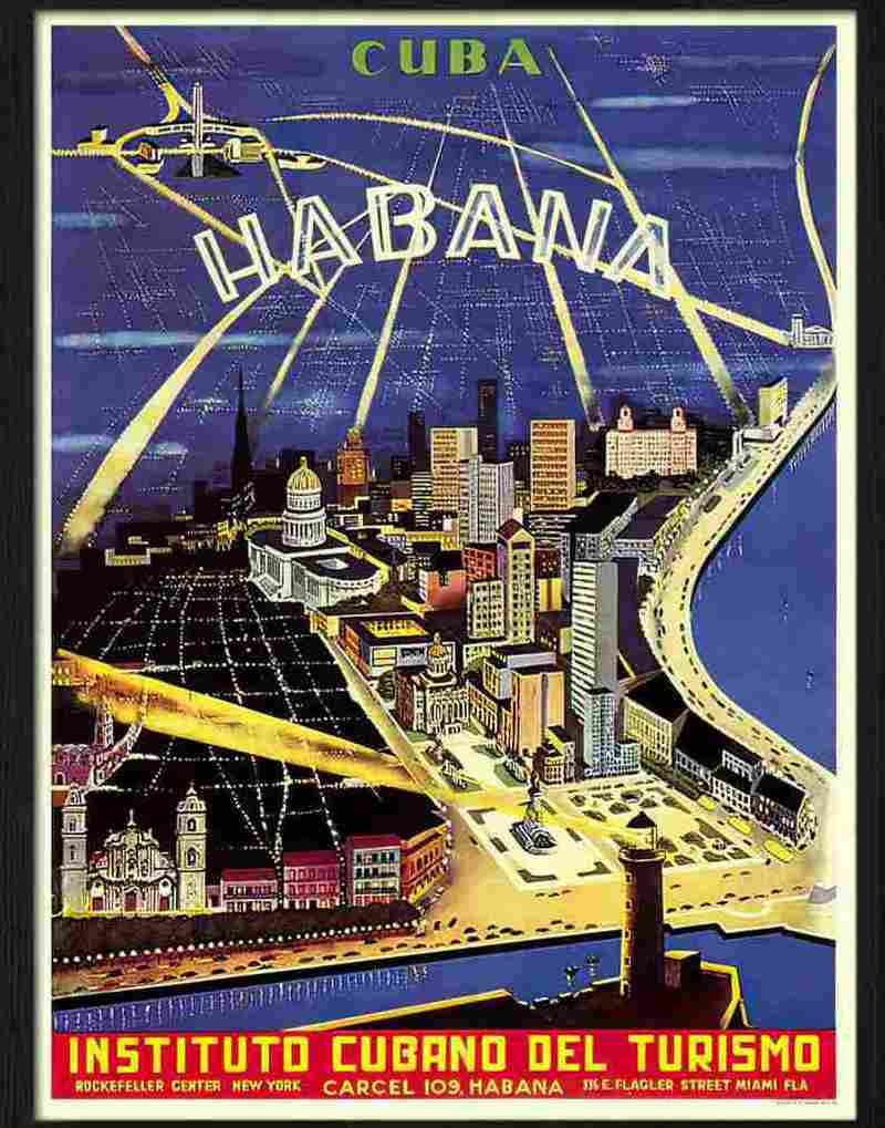 8 cuba habana Advert A4 Photo Print