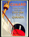 8 cunard etats unis canada Advert A4 Photo Print