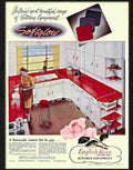 8 english rose formica kitchen 1950s Advert A4 Photo Print