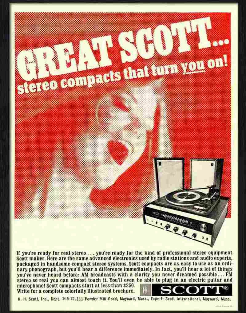 8 great scott stereo Advert A4 Photo Print