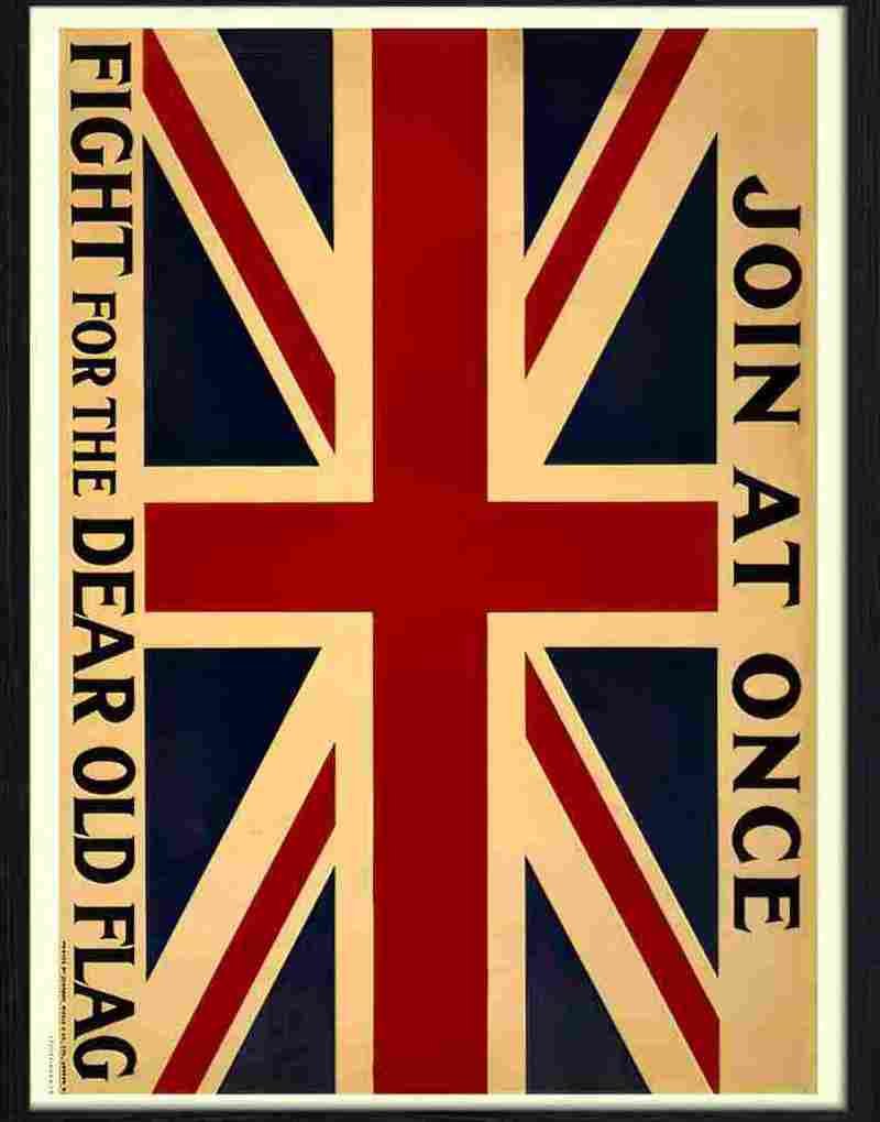 8 join at once war poster Advert A4 Photo Print