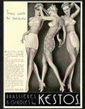 8 kestos brassieres girdles srt deco lingerie advert 1930s 2 Advert A4 Photo Print
