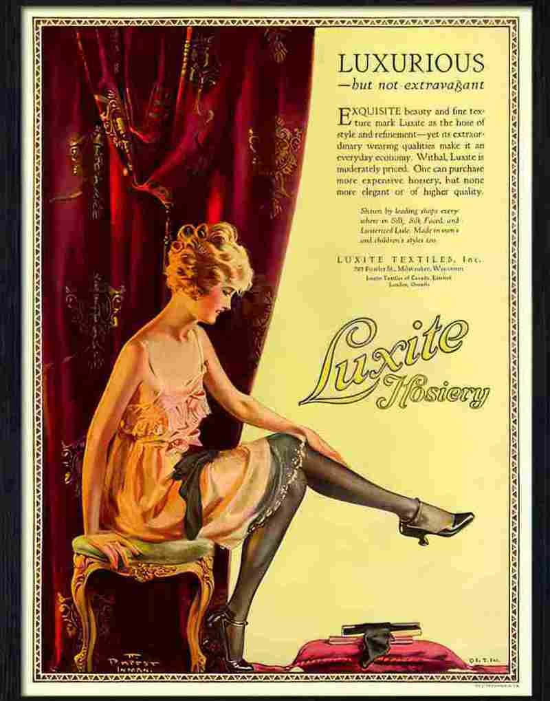 8 luxite hosiery Advert A4 Photo Print