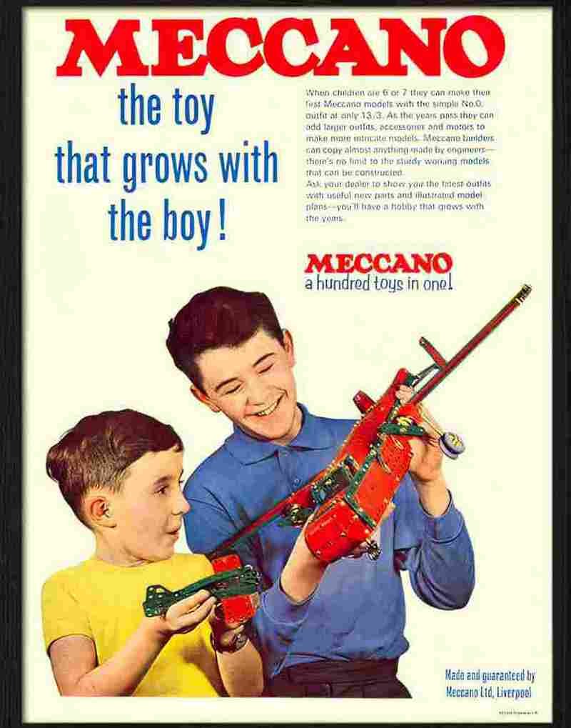 8 meccano toys Advert A4 Photo Print