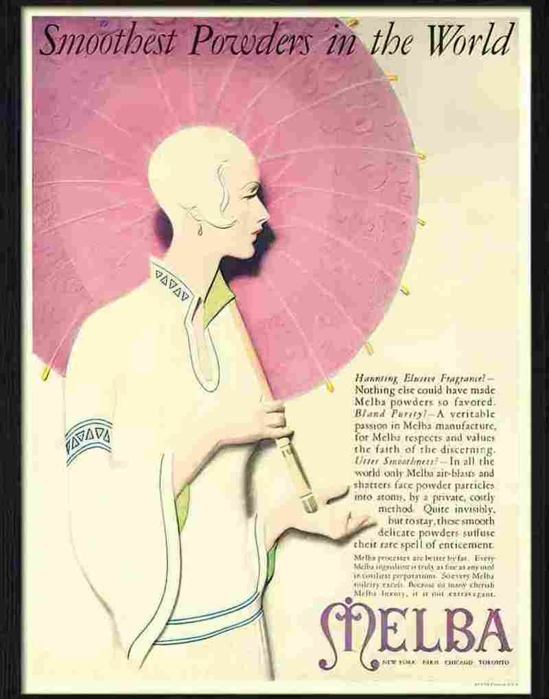 8 melba powder Advert A4 Photo Print