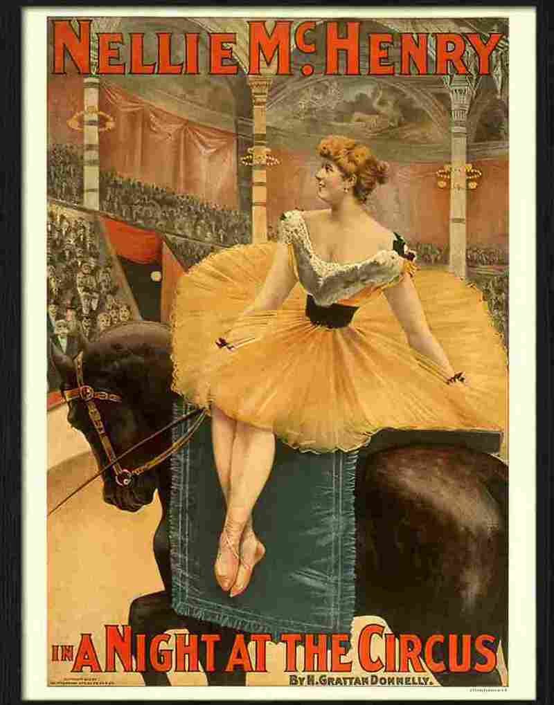 8 nellie mchenry night at circus Advert A4 Photo Print