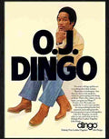 8 o j simpson dingo boots 1970s Advert A4 Photo Print
