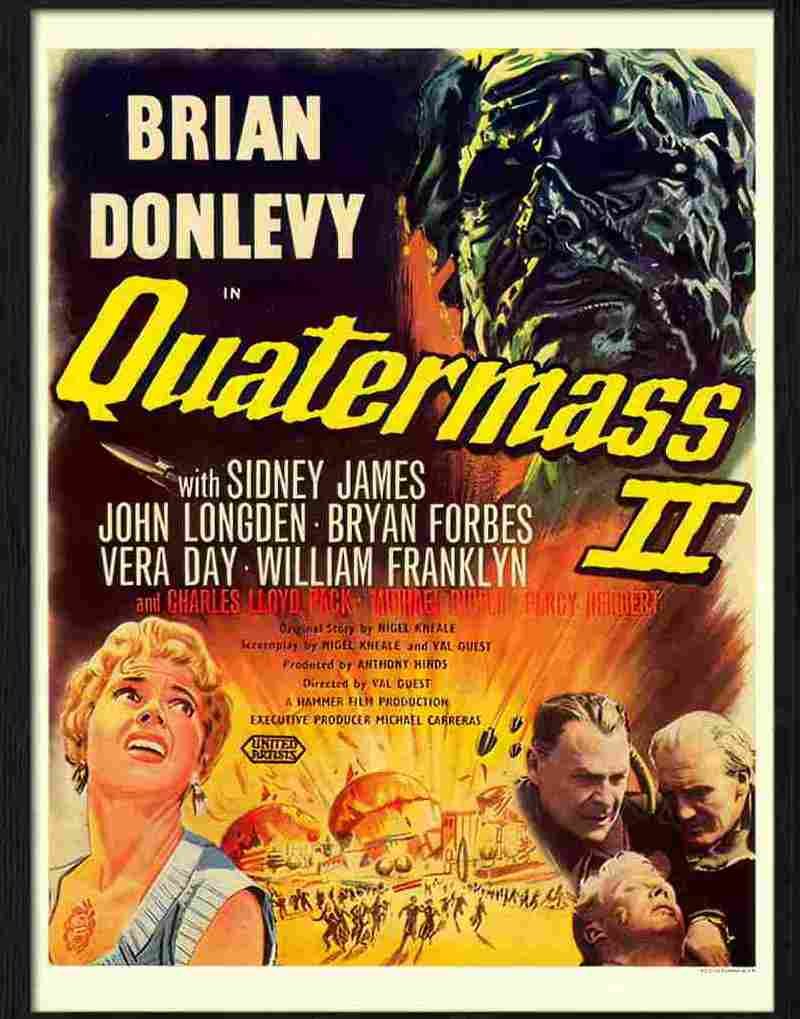 8 quatermass 2 movie poster Advert A4 Photo Print