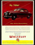 8 wolseley four forty four car advert 1940s 2 Advert A4 Photo Print