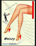 8 wolsey nylons stockings advert 1950s 2 Advert A4 Photo Print