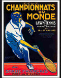 80 championnats du monde tennis 1923 Advert A4 Photo Print