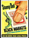 80 stamp out black markets with your ration stamps Advert A4 Photo Print