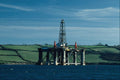 801021 Oil Rig, Falmouth, England A4 Photo Print