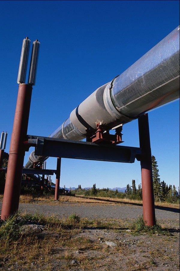 801024 Alaskan Oil Pipeline A4 Photo Print