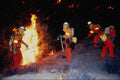 801028 Working Fire Line, Ventura County, California, U.S.A. A4 Photo Print