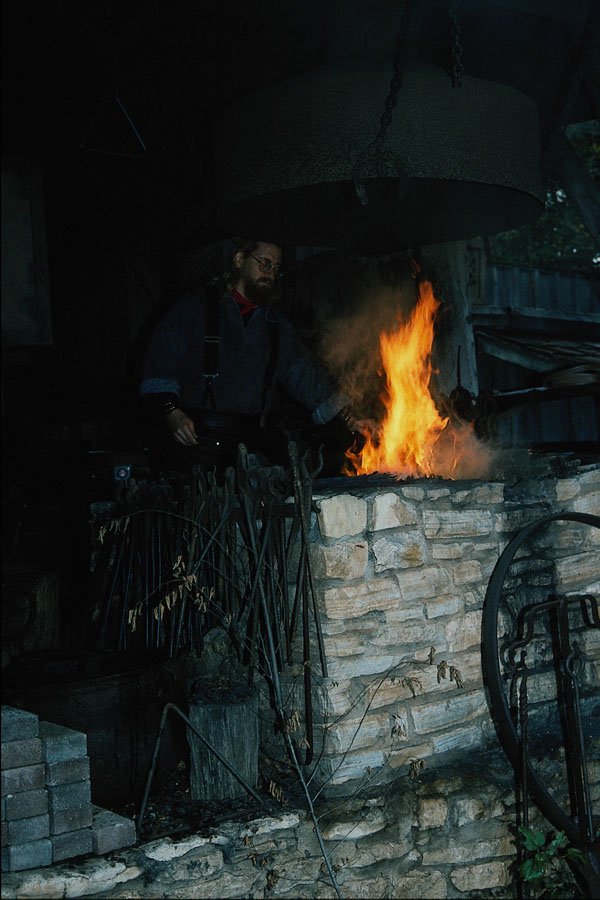 801029 Firing Up The Forge, Branson, Missouri, U.S.A. A4 Photo Print