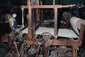 801040 Weaving Silk, Using Primitive Loom, Danang, Central Vietnam A4 Photo Print