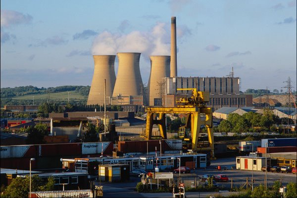 801046 Power Station A4 Photo Print