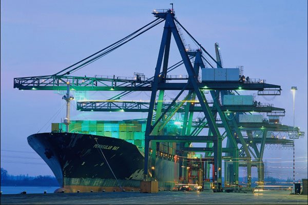 801063 Containers, Southampton, England A4 Photo Print