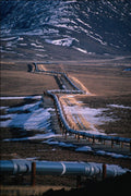 801071 Alaska Pipeline, Brooks Range, Alaska, U.S.A. A4 Photo Print