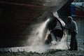 801076 Jet Wash, Ship's Propeller, Whitby, England A4 Photo Print