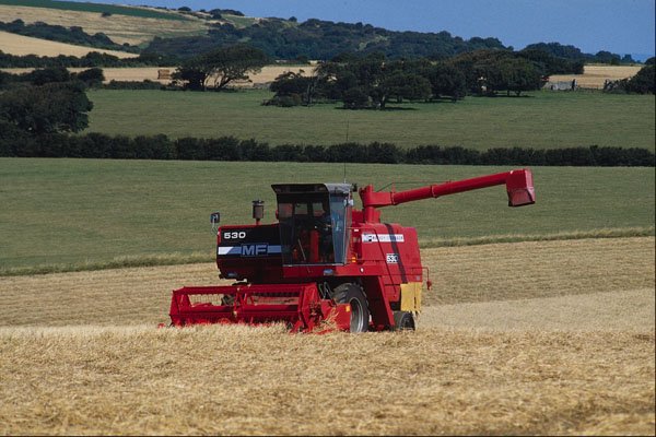 802044 Harvesting, Sussex, England, U.K. A4 Photo Print