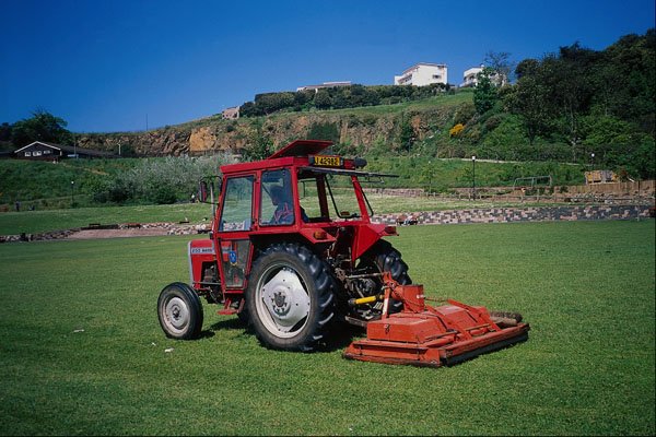 802090 Cutting Grass, St. Helier, U.K. A4 Photo Print
